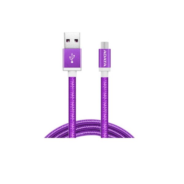 Cable Adata Micro Usb A Usb Reversible 1m 2.4mha Morado