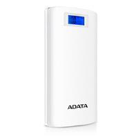 BATERIA DE RESPALDO POWER BANK ADATA P20000D 20000MAH/LINTERNA/2 USB 1A/2A/INDICADOR DE CARGAN DIGITAL/BLANCO