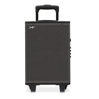 BAFLE AMPLIFICADO RECARGABLE BOCINA PROFESIONAL DE 8 PULG 6800W PMPO PORTATIL CON RUEDAS, CAJN DE MADERA Y MANIJA RETRACTIL BT/ USB/ MICRO SD/AUX/ DISPLAY LED/ BATERA/ TWS