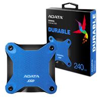 UNIDAD DE ESTADO SOLIDO SSD EXTERNO ADATA SD600Q 240GB USB 3.1  AZUL WINDOWS/MAC/LINUX/ANDROID