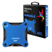 UNIDAD DE ESTADO SOLIDO SSD EXTERNO ADATA SD600Q 480GB USB 3.1  AZUL WINDOWS/MAC/LINUX/ANDROID