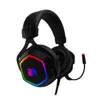 AUDIFONOS GAMING HESIX BALAM RUSH SPECTRUM/ACTECK  ON-EAR/USB/7.1 CANALES/RGB/MICROFONO/COLOR NEGRO/BR-929776