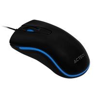 ACTECK-X MOUSE OPTICO USB/LED AZUL/1000 DPI/2 BOTONES+SCROLL/NEGRO ELECTRUS X X300/COLOR NEGRO/AC-929677