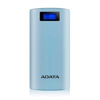 BATERIA DE RESPALDO POWER BANK ADATA P20000D 20000MAH/LINTERNA/2 USB 1A/2A/INDICADOR DE CARGAN DIGITAL/AZUL