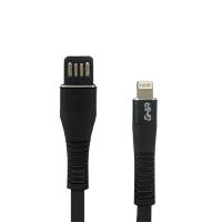 CABLE USB GHIA TIPO LIGHTNING GHIA PLANO REVERSIBLE COLOR NEGRO DE 1M