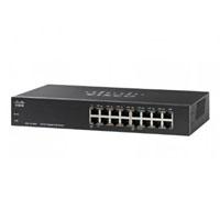 SWITCH CISCO SMB - 16 PUERTOS - 10/100/1000 MBPS - NO ADMINISTRABLE - HALF POE - RACK -32 GBIT/S, 8000 ENTRADAS