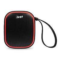 BOCINA BLUETOOTH WATERPROOF VORTEX GHIA NEGRA/ROJO 3W2 RMS AUX 3.5MM RADIO FM GAC-067