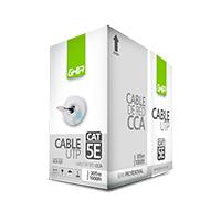 BOBINA DE CABLE MARCA GHIA CAT5E UTP CCA COLOR BLANCO 24 AWG 305M 1000FT CERTIFICACIN CE / ROHS