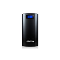 BATERIA DE RESPALDO POWER BANK ADATA P20000D 20000MAH/LINTERNA/2 USB 1A/2A/INDICADOR DE CARGAN DIGITAL/NEGRO