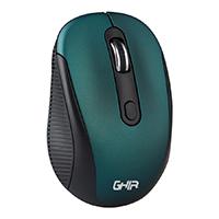 MOUSE INALAMBRICO BASICO GHIA GM200 4 BOTONES COLOR NEGRO