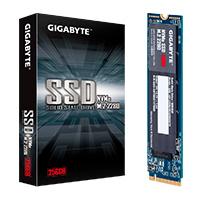 UNIDAD DE ESTADO SOLIDO SSD GIGABYTE NVME M.2 2280 256GB PCIE 3.0X4 NAND FLASH LECT 1700MB/S ESCRIT 1100MB/S