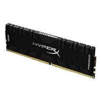 MEMORIA KINGSTON UDIMM DDR4 8GB 3600MHZ HYPERX PREDATOR BLACK CL17 288PIN 1.35V C/DISIPADOR DE CALOR P/PC/GAMER/ALTO RENDIMIENTO