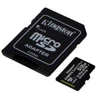 MEMORIA KINGSTON MICRO SD CANVAS SELECT PLUS 512GB UHS-I CLASE 10 C/ADAPTADOR