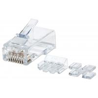 PLUG MODULAR RJ45 INTELLINET UTP CAT6A MULTIFILAR 80PZS CONTACTO CHAPA ORO