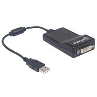 CONVERTIDOR USB 2.0 A DVI MANHATTAN