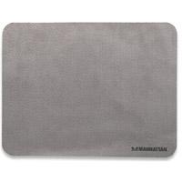 MOUSE PAD 3 EN 1 MANHATTAN, MICROFIBRA GRIS OBSCURO