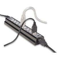 HUB USB V2.0 MANHATTAN DE ESCRITORIO 10 PTOS C/FUENTE DE ALIMENTACION