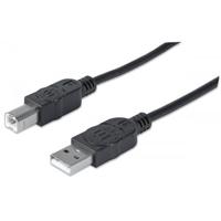 CABLE MANHATTAN USB DE ALTA VELOCIDAD 2.0 A MACHO /B MACHO DE 5 MTS