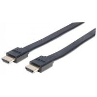 CABLE HDMI PLANO 3.0M MANHATTAN ETHERNET 3D 4K M-M VELOCIDAD 2.0