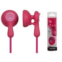 AUDIFONOS TIPO INSERCION (IN-EAR) PANASONIC RP-HV41PP COLOR ROSA CONECTOR 3.5MM