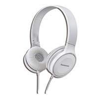 AUDIFONOS TIPO DIADEMA PANASONIC RP-HF100E COLOR BLANCO, DISENO JUVENIL Y SOFISTICADO, PLEGABLE, CONECTOR 3.5MM