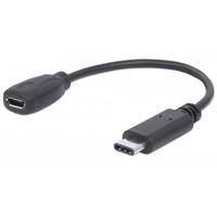 CABLE ADAPTADOR MANHATTAN USB-C A USB MICRO B 15CM M-H